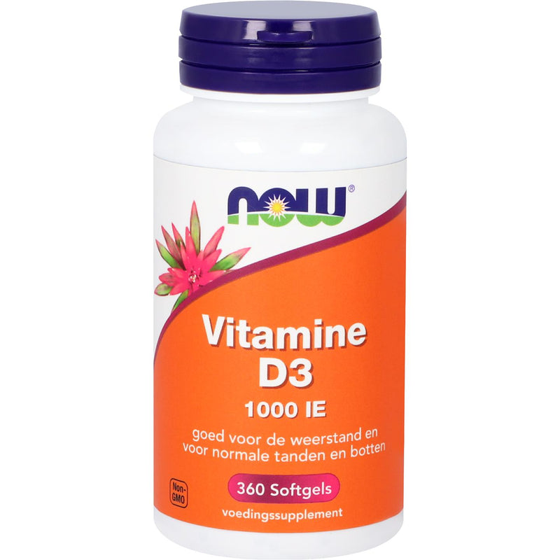 NOW  Vitamine D3 1000 IE - 360 softgels