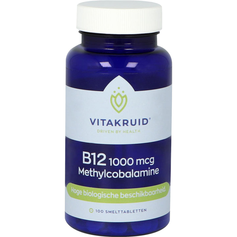 VitaKruid B12 1000 mcg Methylcobalamine - 100 Tabletten