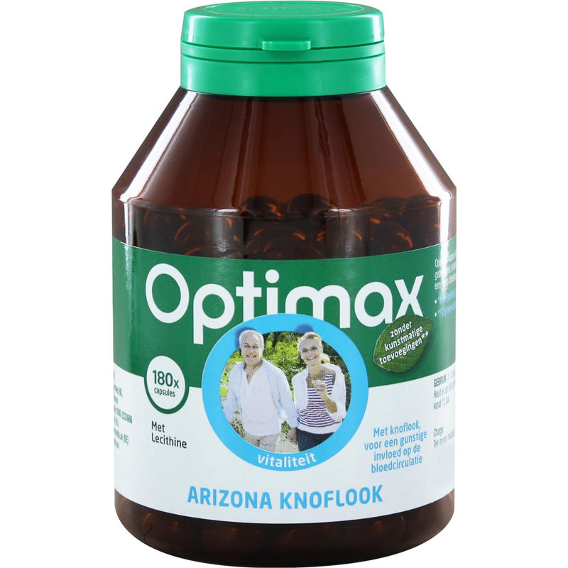 Optimax Arizona Knoflook met Lecithine - 180 vcaps