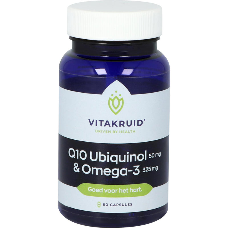 VitaKruid Q10 Ubiquinol 50 mg & Omega-3 325 mg - 60 Capsules