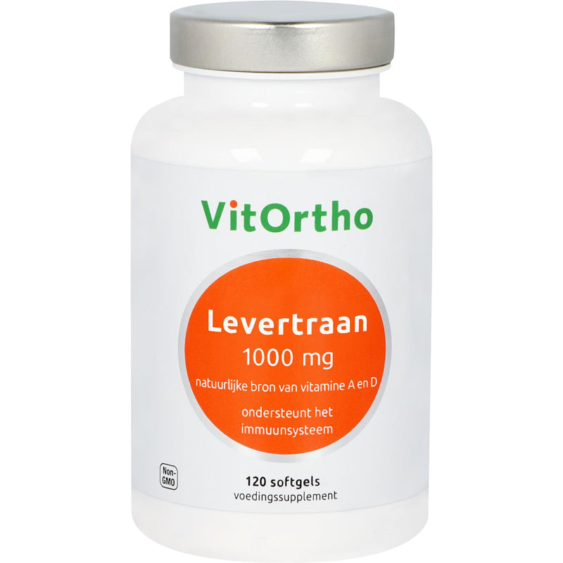 VitOrtho Levertraan 1000 mg - 120 Softgels