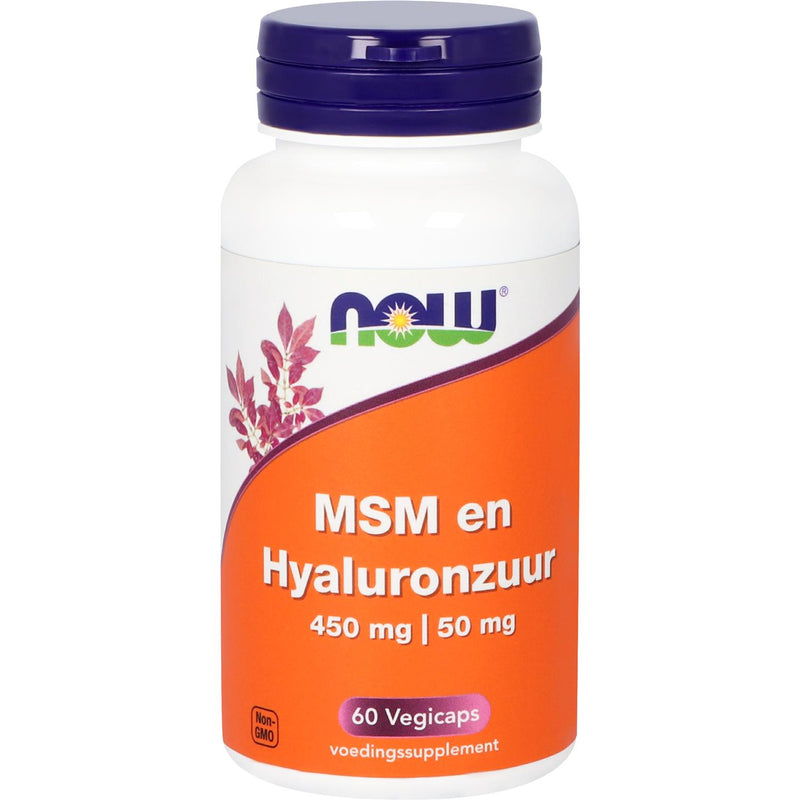 NOW  MSM en Hyaluronzuur - 60 vcaps