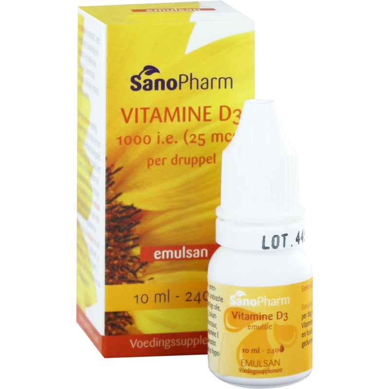SanoPharm Vitamine D3 1000 IE (25 mcg) - 10 ml