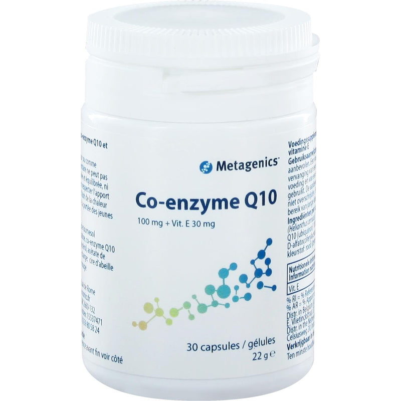 Metagenics Co-enzym Q10 100 mg + Vit. E 30 mg - 30 capsules