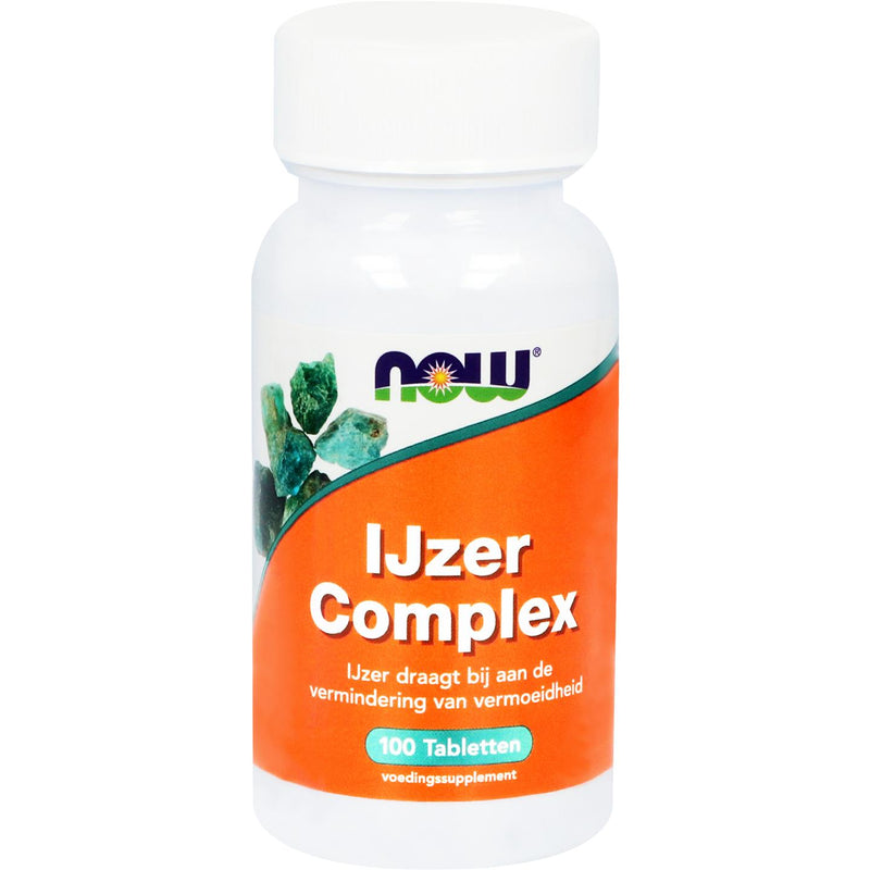 NOW  IJzer complex - 100 tabletten