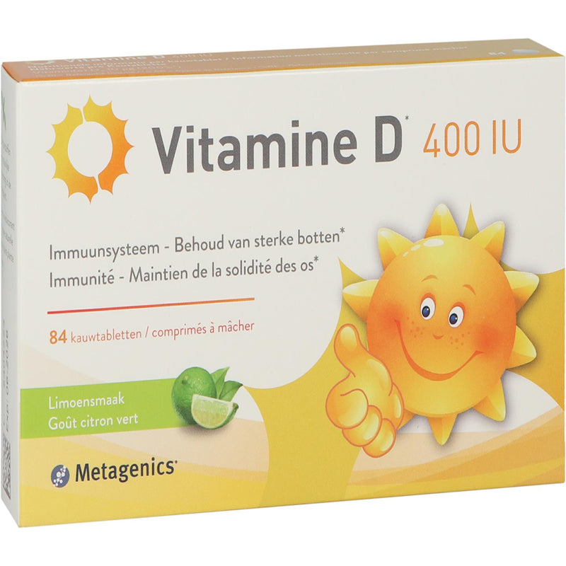 Metagenics Vitamine D 400 IE - 84  kauwtabletten