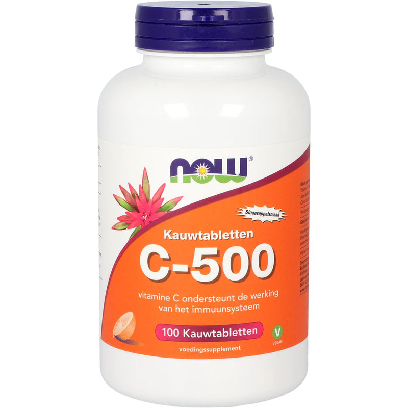 NOW C500 Kauwtabletten - 100 kauwtabletten
