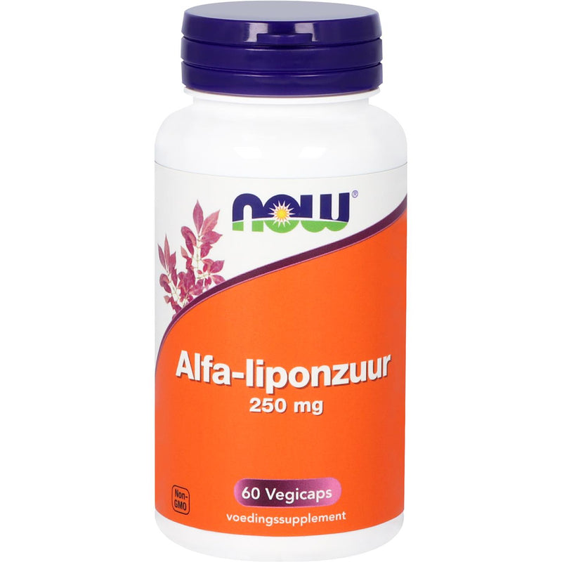 NOW Alfa-Liponzuur 250 mg - 60 vcaps