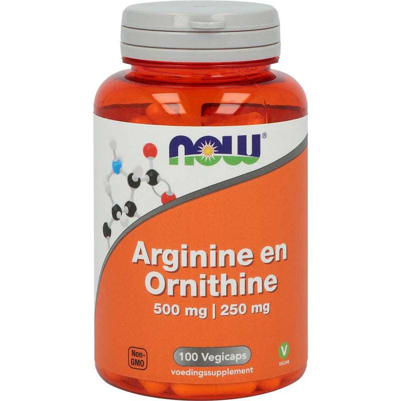 NOW Arginine en Ornithine 500 mg/250 mg - 100 capsules