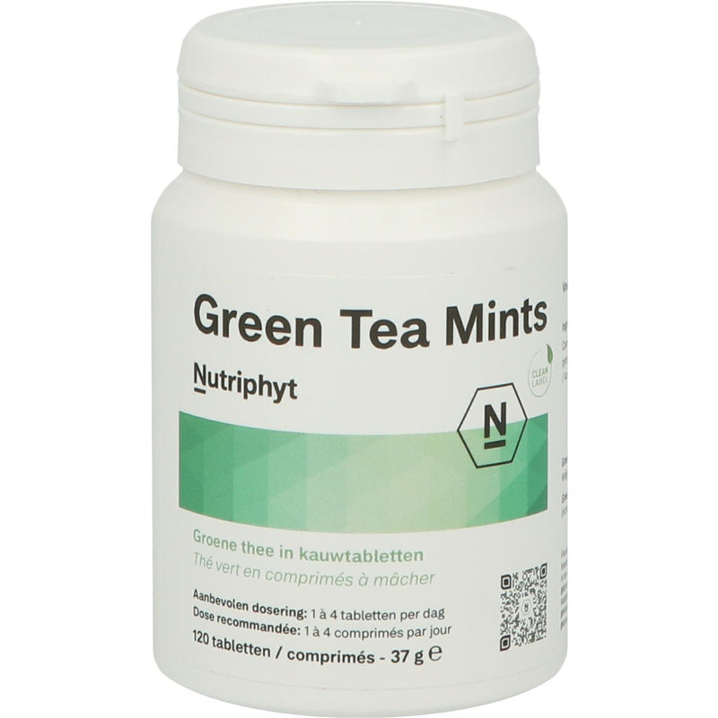 Nutriphyt Green Tea Mints - 120 tabletten