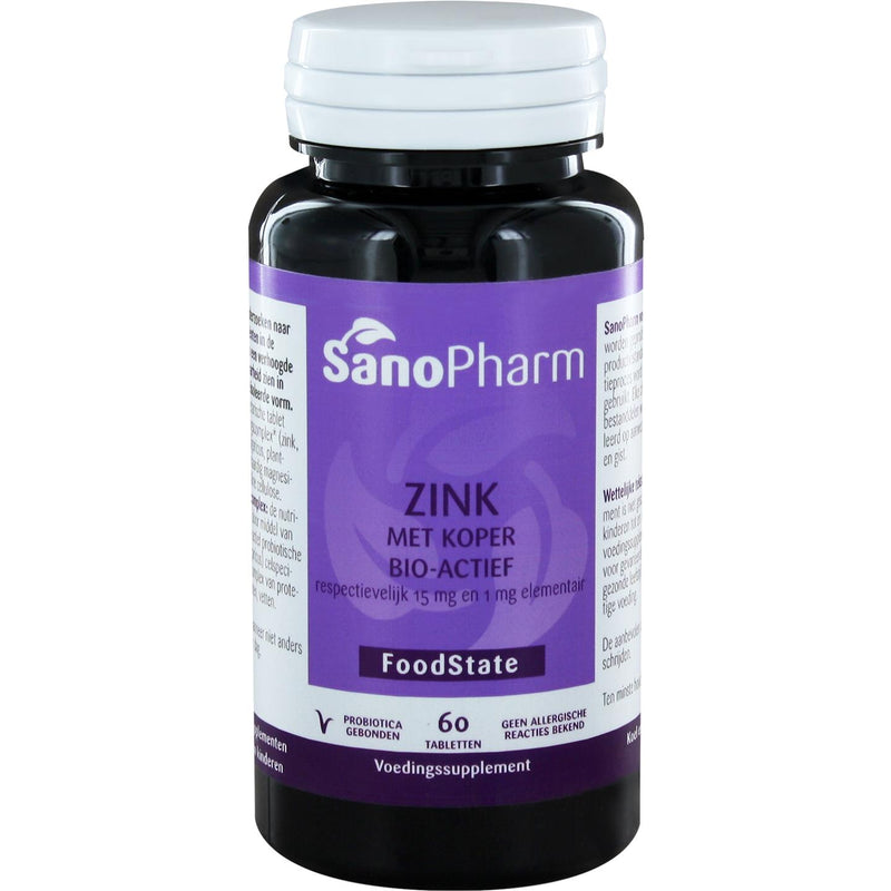 SanoPharm Zink 15 mg - 60 tabletten