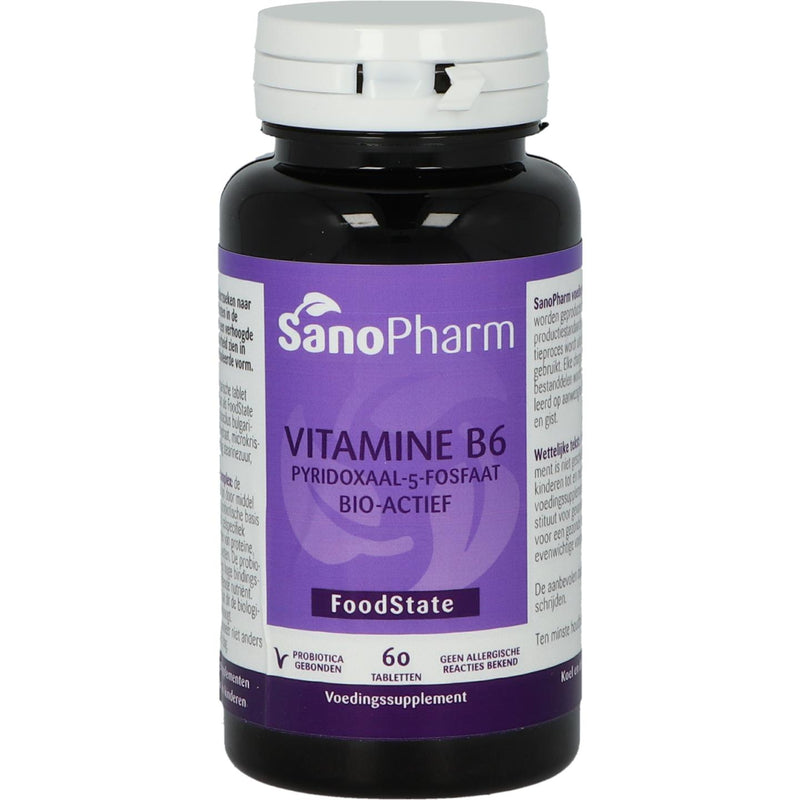 SanoPharm Vitamine B6 (Pyridoxaal-5-fosfaat) - 60 tabletten