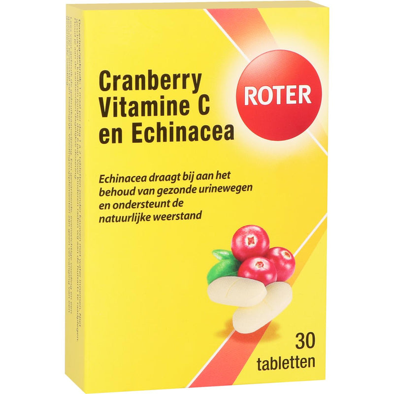 Roter Cranberry Vitamine C en Echinacea - 30 tabletten