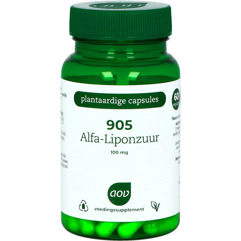 AOV 905 Alfa-Liponzuur 100 mg - 60 Vegetarische capsules