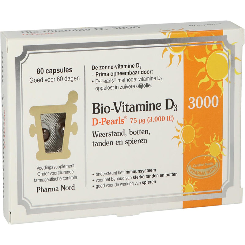 Pharma Nord Bio-Vitamine D3 3000 - 80 capsules