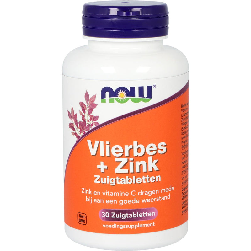 NOW  Vlierbes + Zink zuigtabletten