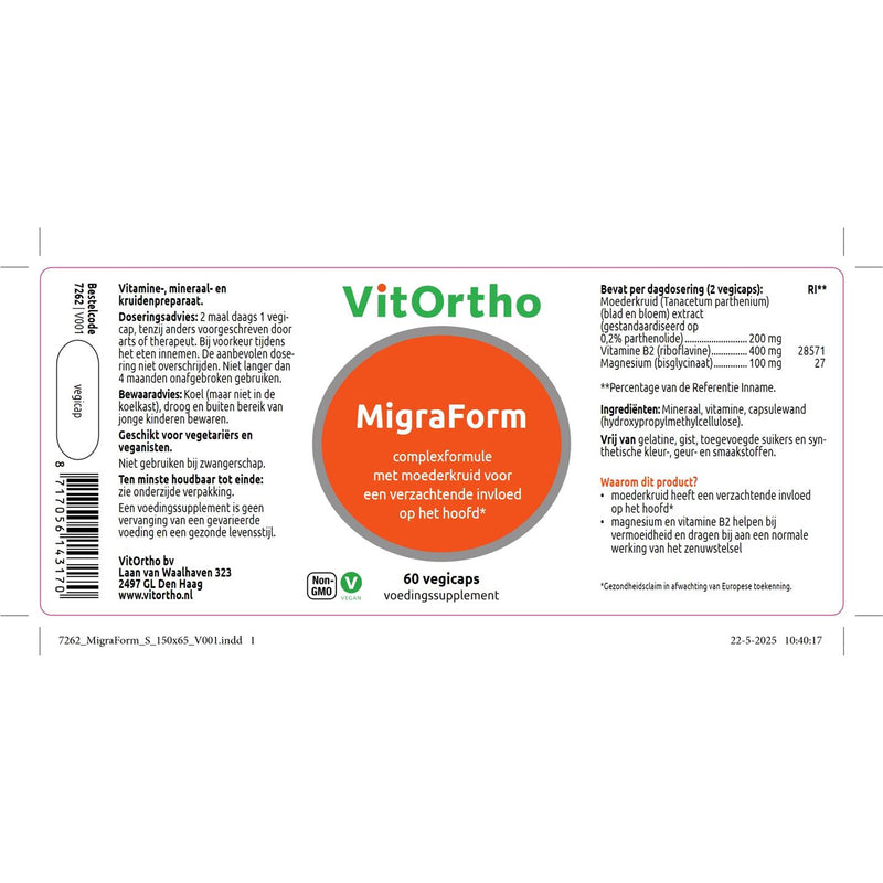 Vitortho Migraform 60 vegicaps