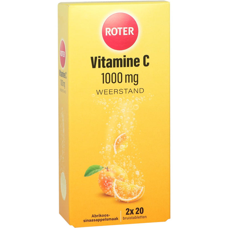 Roter Vitamine C Bruis 1000 mg duo pack - 40 bruistabletten