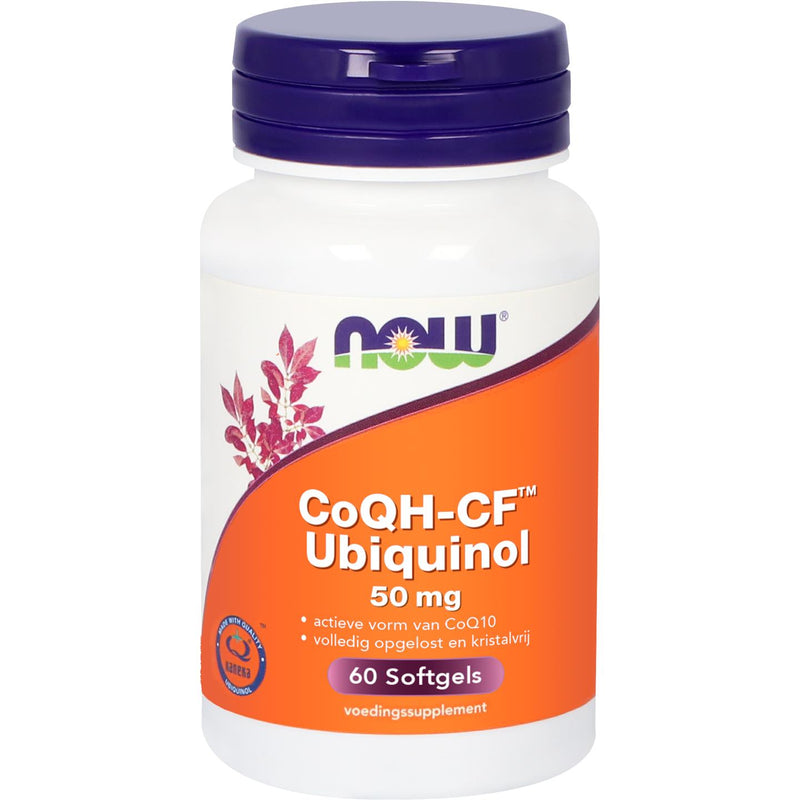 NOW CoQH-CF Ubiquinol 50 mg(voorheen Ubiquinol 50 mg) - 60 softgels