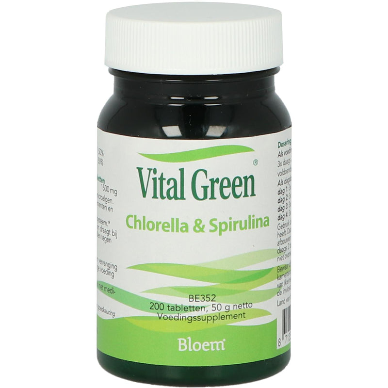 Bloem Vital Green Chlorella & Spirulina - 200 tab