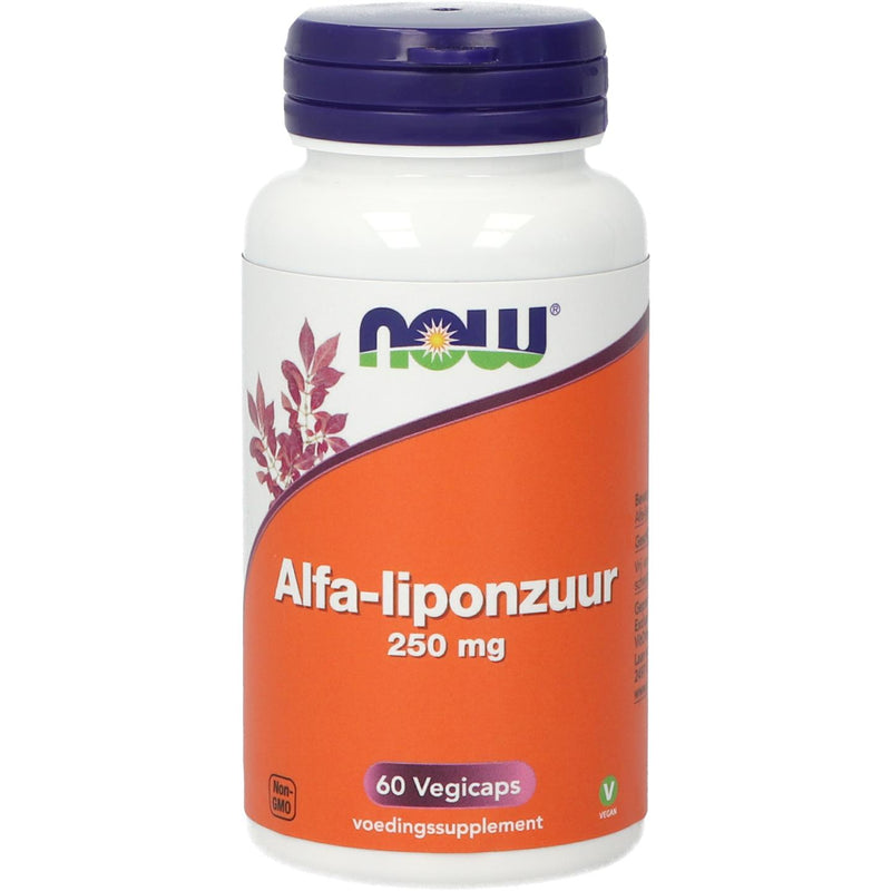 NOW Alfa-Liponzuur 250 mg - 60 vcaps