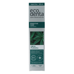 Ecodenta Tandpasta sensitive CBD probiotica expert line 100 Milliliter