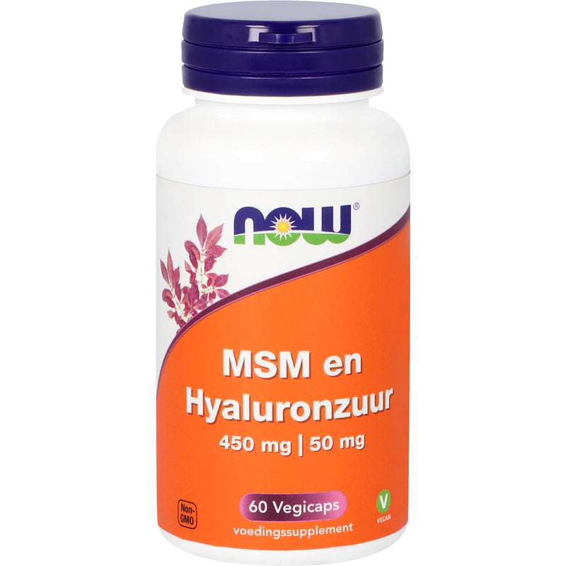 NOW MSM en Hyaluronzuur - 60 vcaps