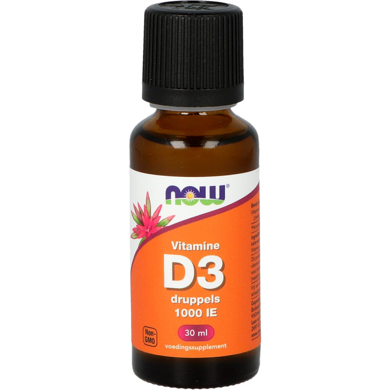 NOW Vitamine D3 druppels 1000 IE - 30 ml