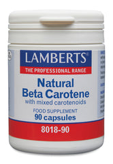 Lamberts Vitamine A 15mg natuurlijke (beta caroteen) 90.00 Capsules