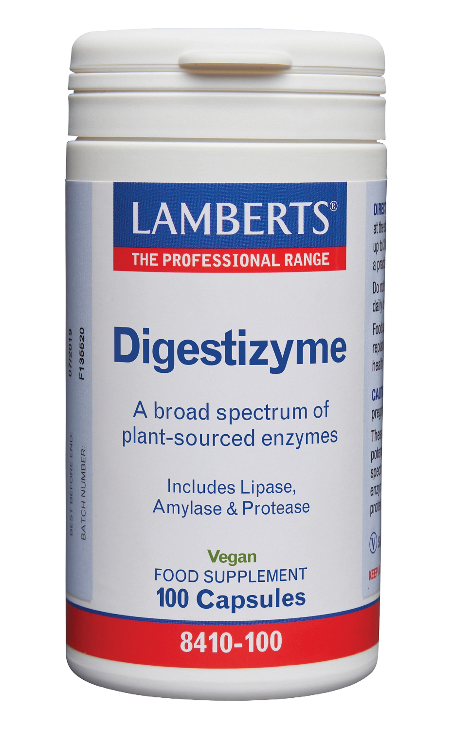Lamberts Digestizyme spijsverteringsenzymen 100 Vegetarische capsules ...