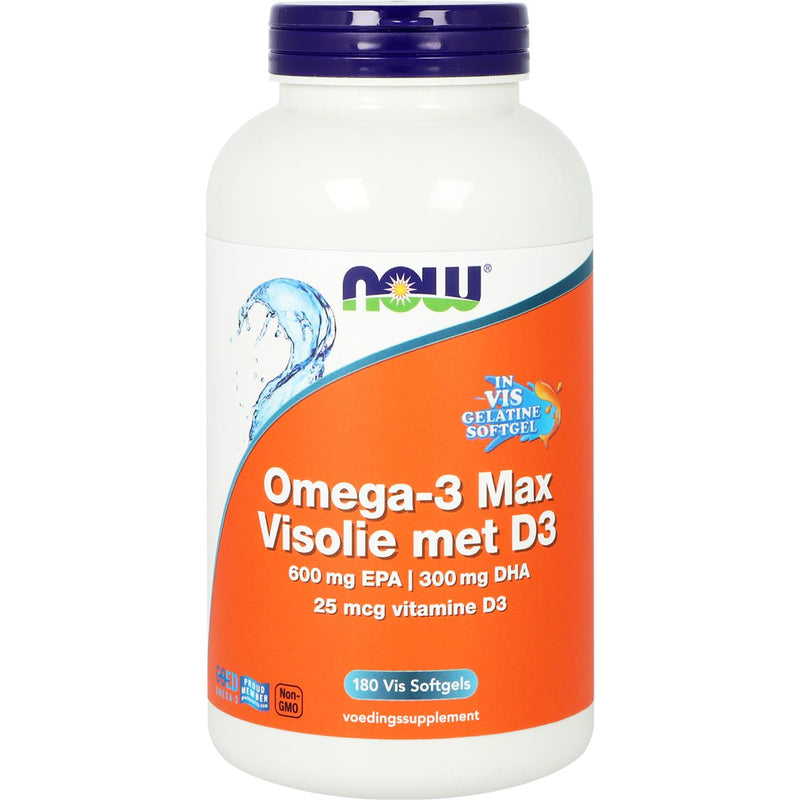 VitOrtho Omega-3 Max Visolie met D3 - 180 softgels