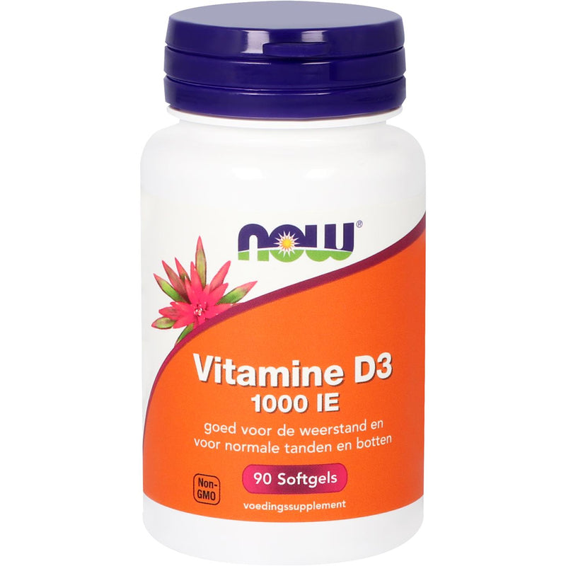 NOW Vitamine D3 1000 IE - 90 softgels