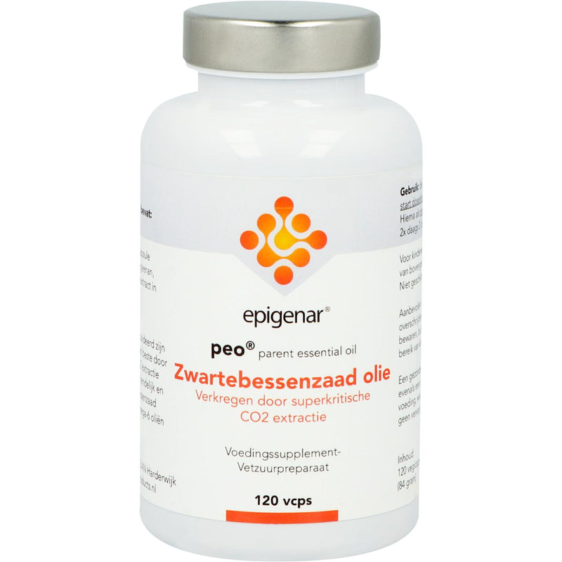 Epigenar Zwartebessenzaad Olie - 120 Vegetarische capsules