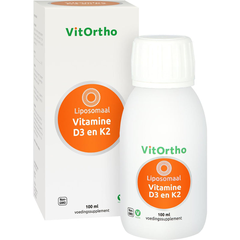 VitOrtho Vitamine D3 en K2 Liposomaal - 100 Milliliter