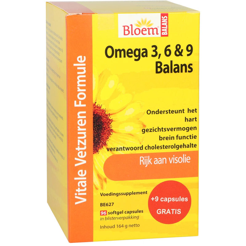 Bloem Omega 3, 6 & 9 Balans - 96 softgels