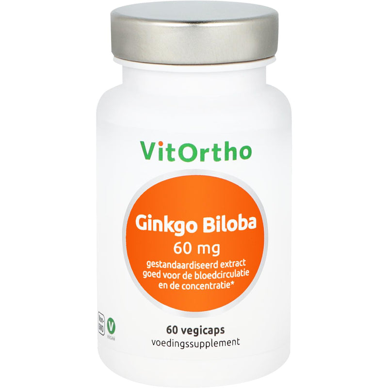 VitOrtho Ginkgo Biloba 60 mg - 60 Vegetarische capsules