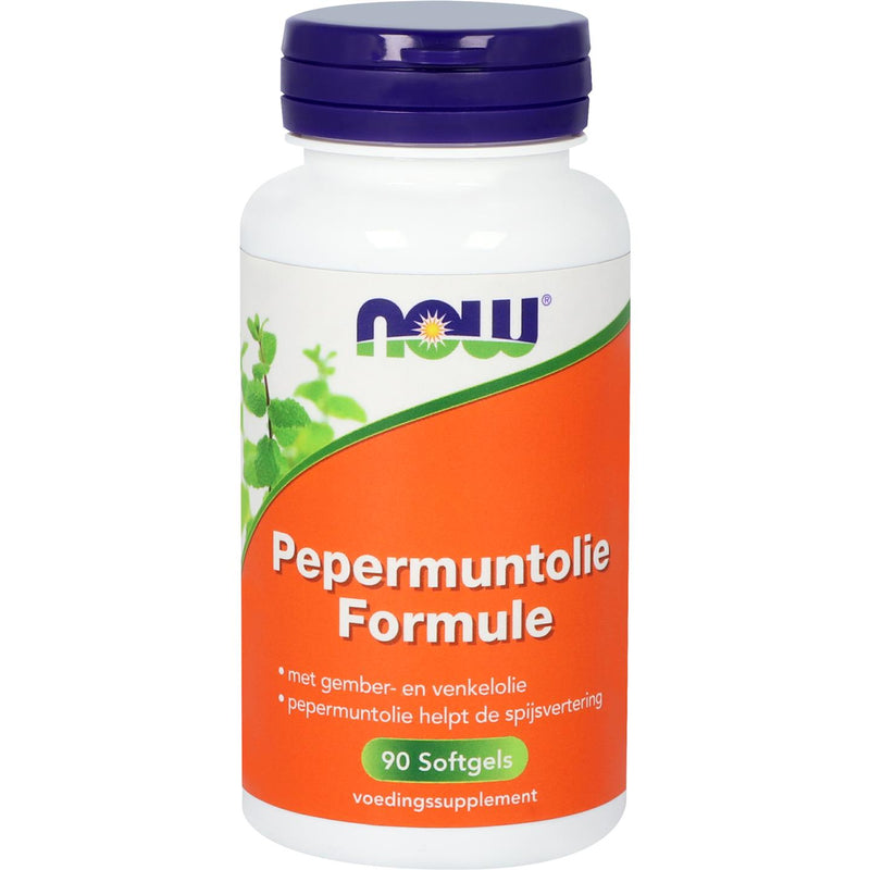 NOW Pepermuntolie Formule - 90 softgels
