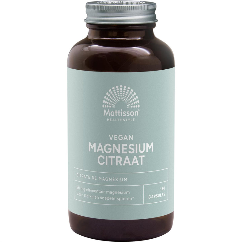 Mattisson Magnesium Citraat - 180 vcaps