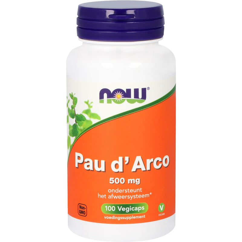 NOW Pau d'Arco 500 mg - 100 Vegetarische capsules