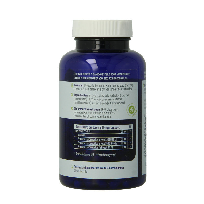 Vitakruid DPP-IV Ultimate BioCore Optimum Complete Enzymen 90 Vegetari ...