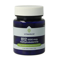 Vitakruid B12 1000 mcg Actief Methylcobalamine 90.00 Smelttabletten