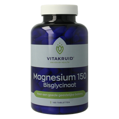Vitakruid Magnesium 150 Bisglycinaat met 200mg L-Taurine 180.00 Tabletten