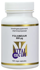 Vital Cell Life Foliumzuur 800 mcg B9 100.00 Vegetarische capsules
