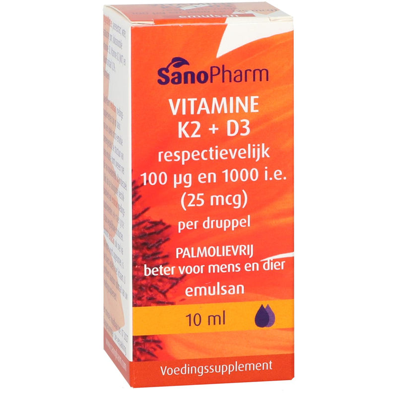 SanoPharm Vitamine K2 + D3 - 10 ml