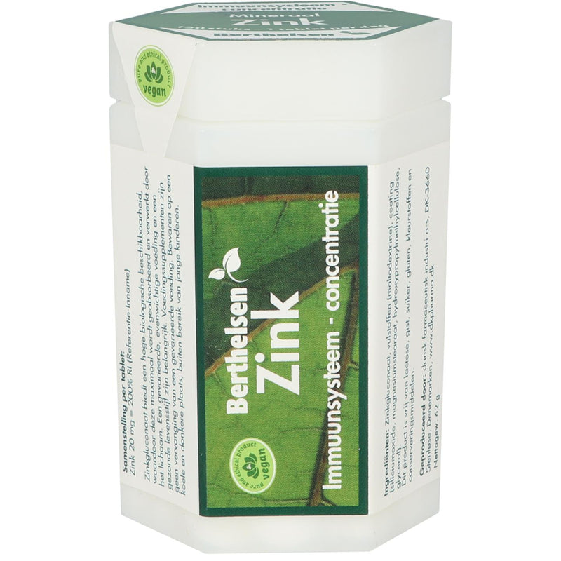 Berthelsen Zink 20 mg - 120 tabletten