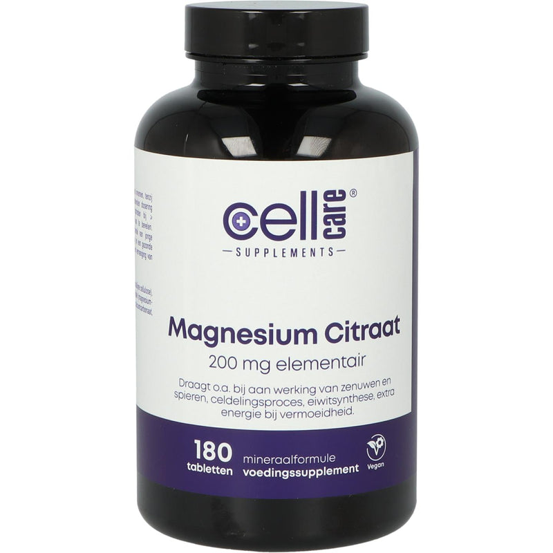 CellCare Magnesium Citraat 200 mg - 180 Tabletten