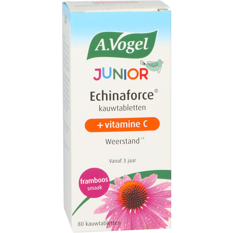 A.Vogel Echinaforce Junior + Vitamine C (framboos) - 80 kauwtabletten