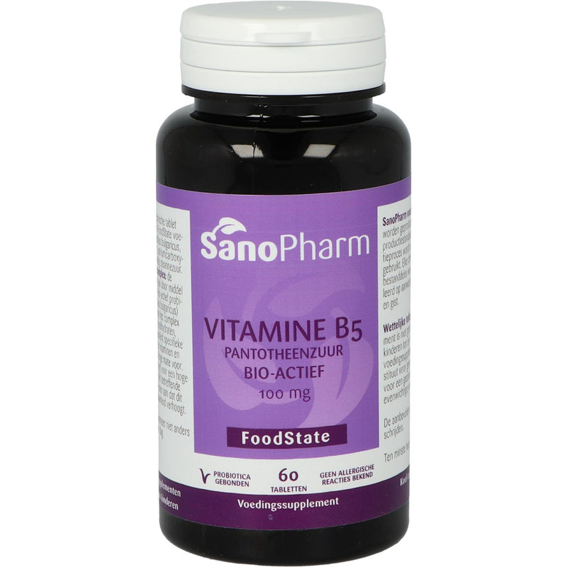 SanoPharm Vitamine B5 100 mg - 60 tabletten