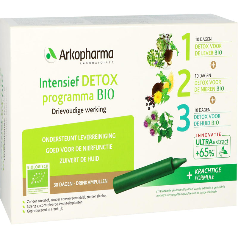 Arkopharma Intensief DETOX programma BIO - 30 ampullen