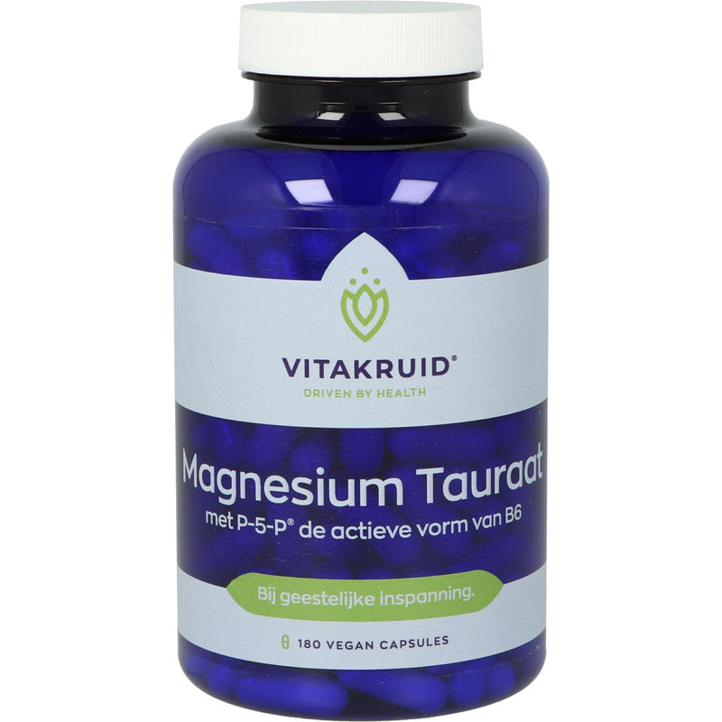 VitaKruid Magnesium Tauraat - 180 Vegetarische capsules